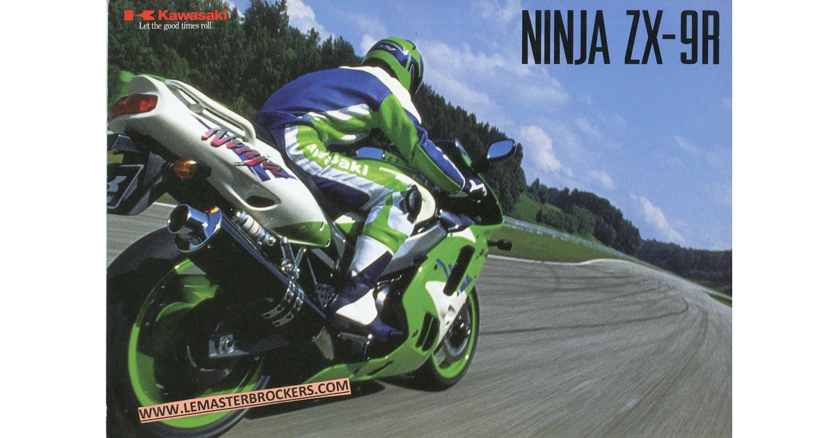 BROCHURE MOTO KAWASAKI NINJA ZX 9R ZX9R 1996 - BROCHURES MOTO